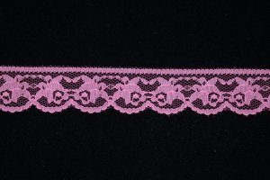 1.25 inch Flat Lace, Azelia Pink (100 yard FULL SPOOL) MADE IN USA